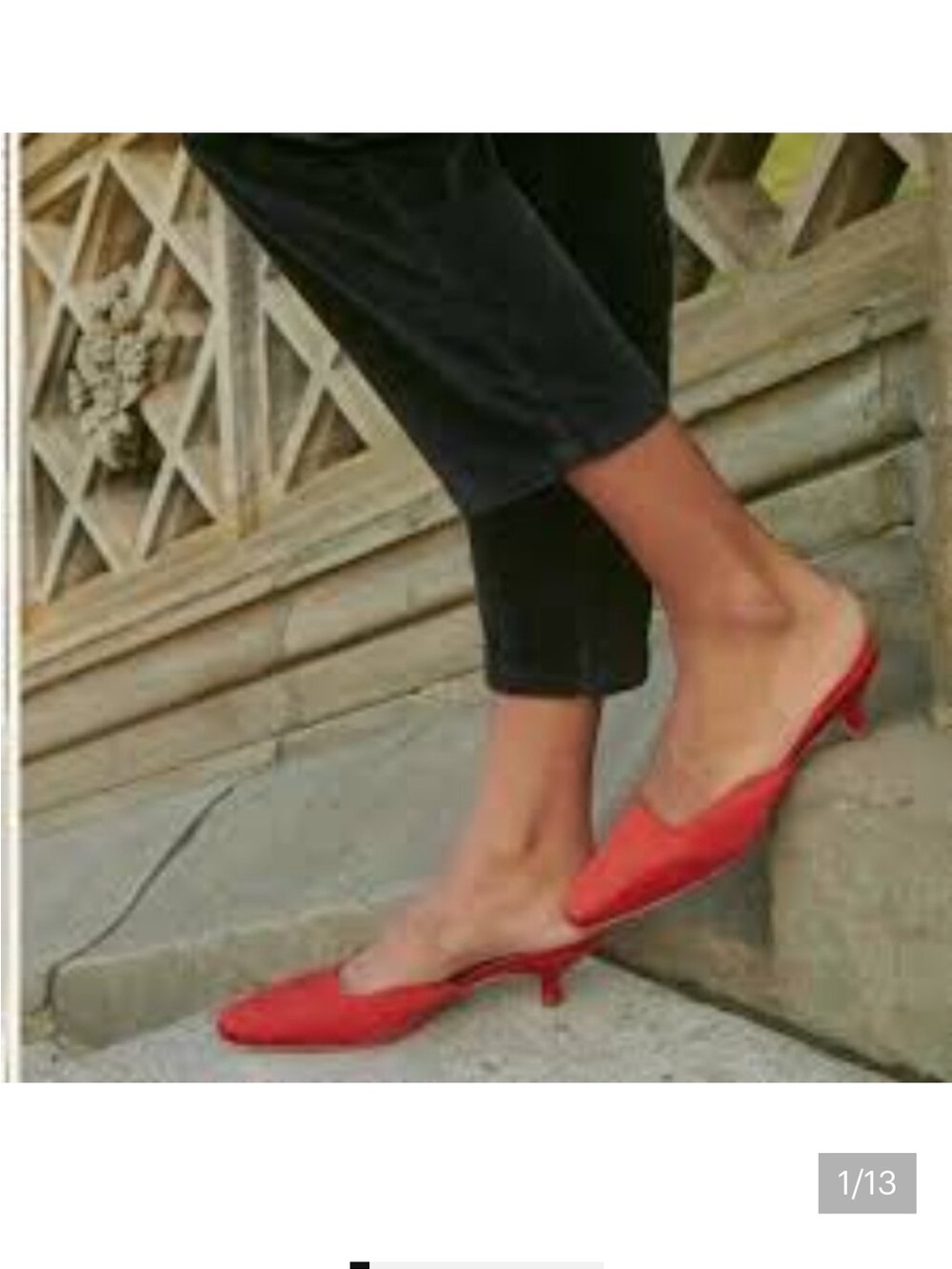 NWOB. Doen Asher kitten heel mule in bougainvillea pink. Size 6.5